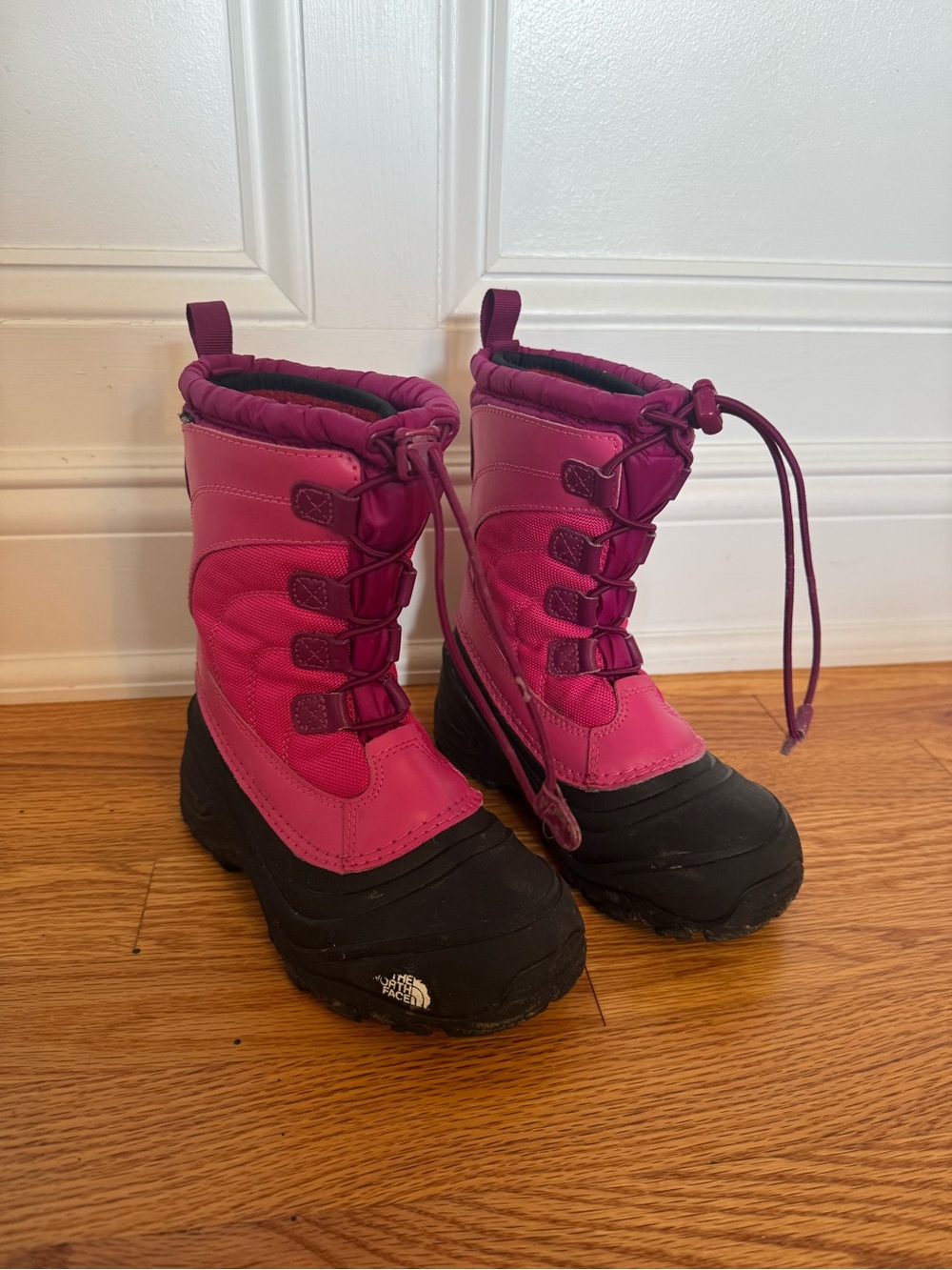 The North Face Pink & Black Kids Insulated Snow Boots